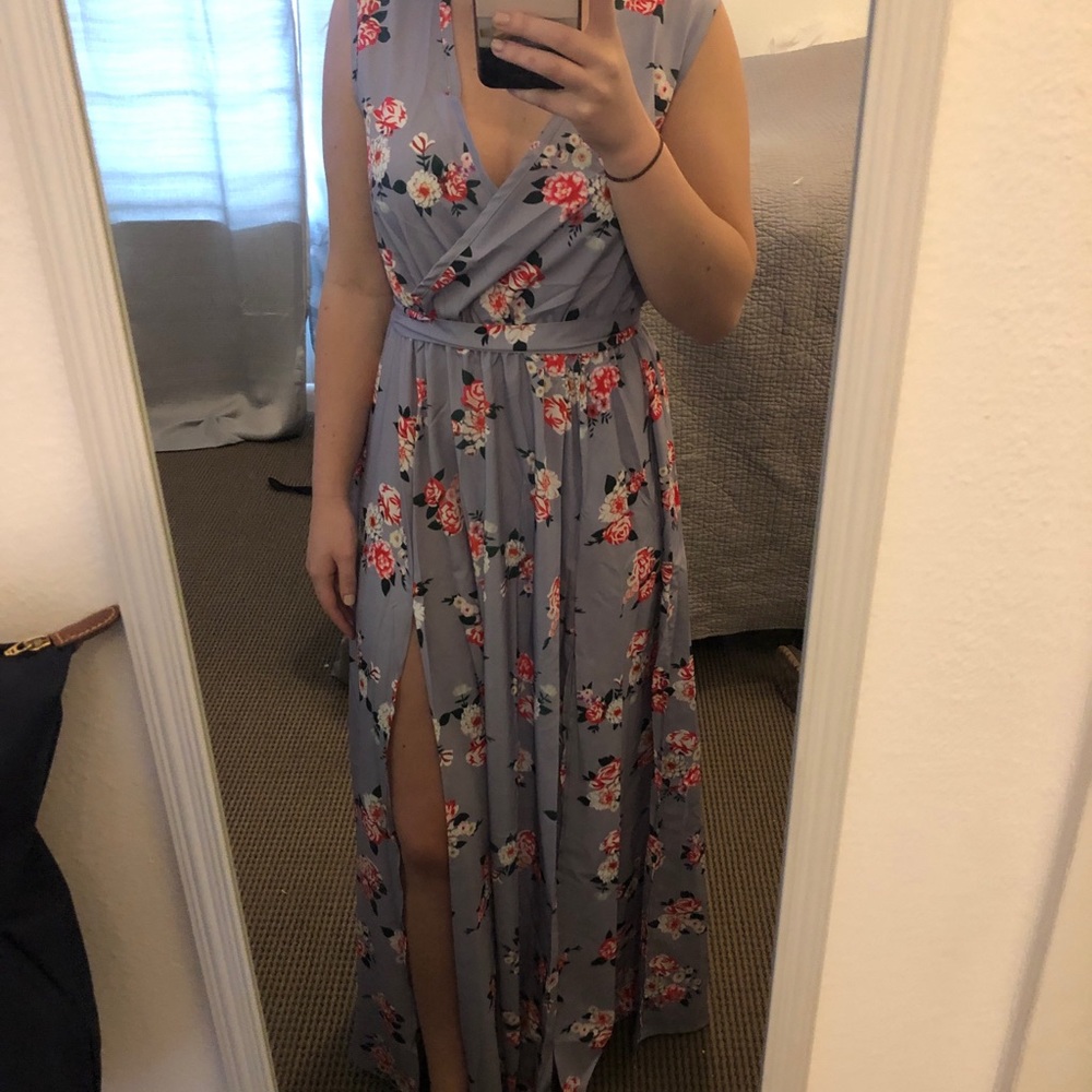 Long floral sun dress